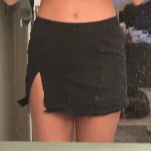 Motel Rocks Black Mini Skirt